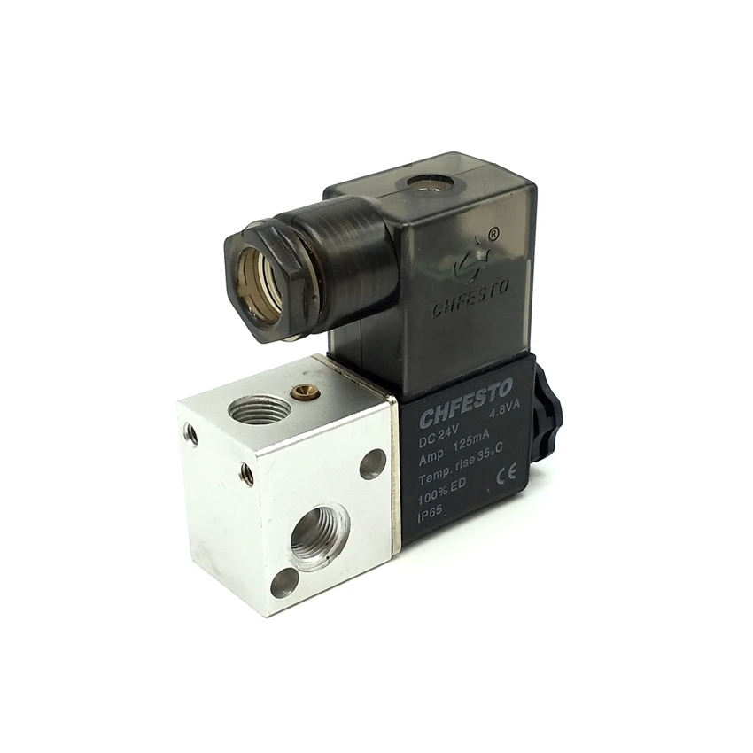 

3V1-06 2 Position 3 Way Solenoid Valve G1/8'' Pneumatic Air Control Valve AC220V AC110V AC24V DC24V DC12V