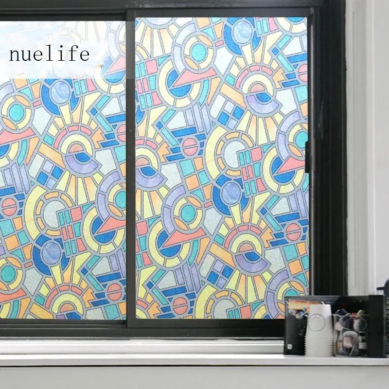 Stained Retro window privacy film glass sticker Rotating art Frosted Etched geometric Non-Adhesive PVC film window decoration
Stained Retro window privacy film glass sticker Rotating art Frosted Etched geometric Non-Adhesive PVC film window decoration