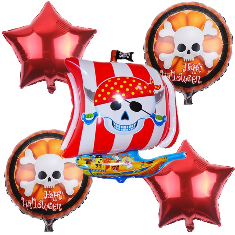 Free Shipping 5 pieces Pirate ship Halloween aluminum balloon party layout decorative balloon wholesale Globos air balloons
Free Shipping 5 pieces Pirate ship Halloween aluminum balloon party layout decorative balloon wholesale Globos air balloons