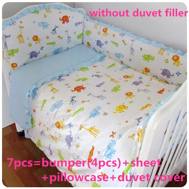 6/7PCS Baby Bedding Set for Crib Newborn Baby Bed Linens for Girl Boy Cartoon ropa de cuna ,120*60/120*70cm
6/7PCS Baby Bedding Set for Crib Newborn Baby Bed Linens for Girl Boy Cartoon ropa de cuna ,120*60/120*70cm