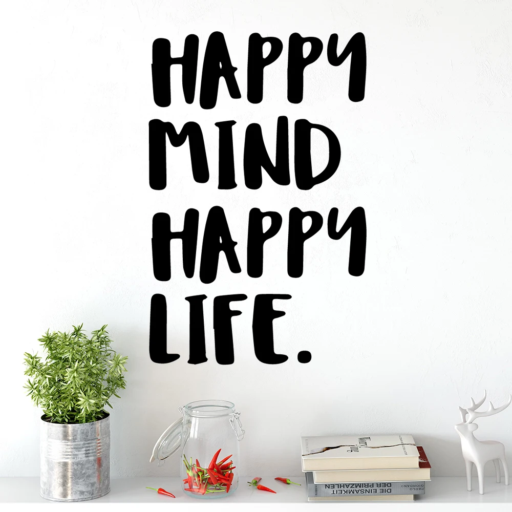 Cute happy mind life Wall Art Decal Decoration Fashion Sticker for Living Room Company School Office Decoration Mural Poster
Cute happy mind life Wall Art Decal Decoration Fashion Sticker for Living Room Company School Office Decoration Mural Poster
