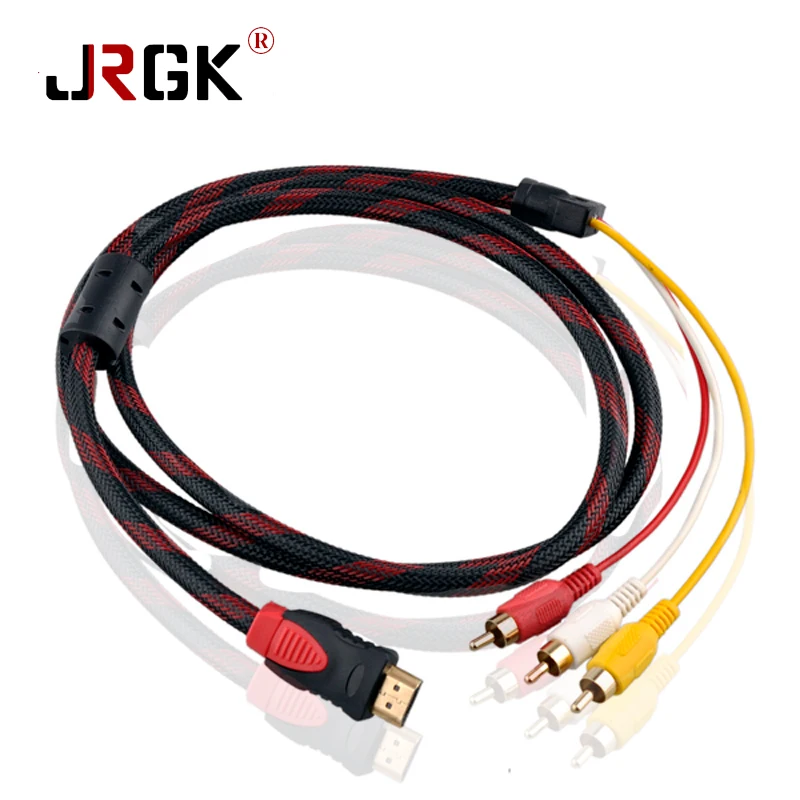Кабель HDMI JRGK, штекер HDMI на 3RCA, кабель HDMI 19 / M/p - RCA для HD TV, LCD, ноутбуков, PS3, проекторов, компьютерный кабель 1,5 м
Кабель HDMI JRGK, штекер HDMI на 3RCA, кабель HDMI 19 / M/p - RCA для HD TV, LCD, ноутбуков, PS3, проекторов, компьютерный кабель 1,5 м