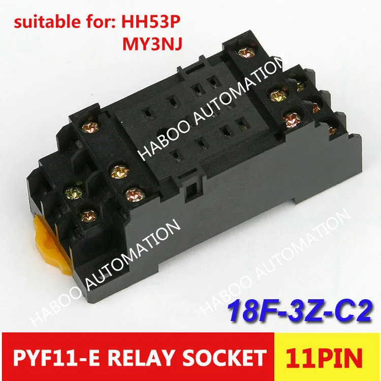 10pcs/lot mini size relay socket 11pin electrial switch socket PYF11A-E relay socker for MY3NJ HH53P plug socket
10pcs/lot mini size relay socket 11pin electrial switch socket PYF11A-E relay socker for MY3NJ HH53P plug socket