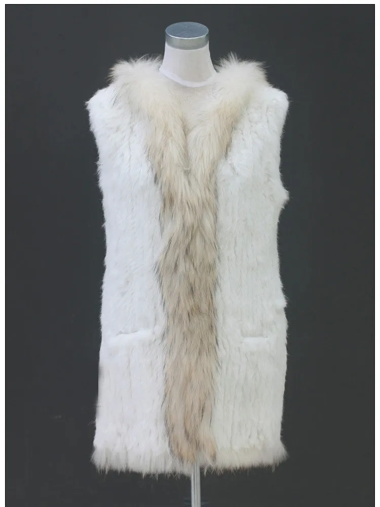 MLHXFUR Long Knitted rabbit fur hooded vest crochet fur Cardigan vests vest sleeveless Raccoon Fur Collar Trim vest plus size
MLHXFUR Long Knitted rabbit fur hooded vest crochet fur Cardigan vests vest sleeveless Raccoon Fur Collar Trim vest plus size
