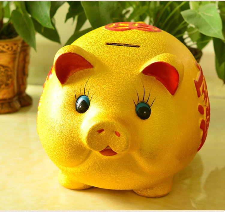 Копилка детская керамическая в виде свиньи большая на удачу красивые узоры | Дом