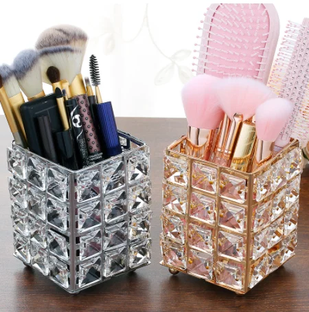 Metal Crystal Square Makeup Organizer Box Brush Sorting Storage Tube Sorting Jewelry Desktop Decorative Ornaments
Metal Crystal Square Makeup Organizer Box Brush Sorting Storage Tube Sorting Jewelry Desktop Decorative Ornaments
