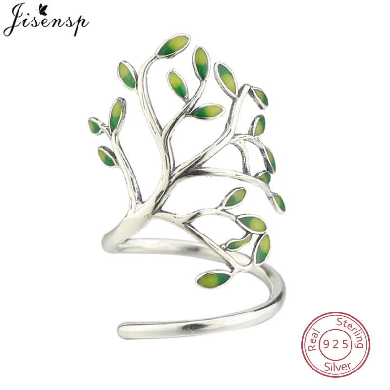 Jisensp 100% 925 Sterling Silver Drop Glaze Leaves Open Rings for Women Handmade Prevent Allergy Sterling-silver-jewelry Ring
Jisensp 100% 925 Sterling Silver Drop Glaze Leaves Open Rings for Women Handmade Prevent Allergy Sterling-silver-jewelry Ring