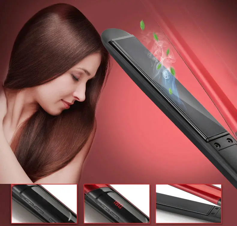 USHOW Hair Straightener LCD Display Titanium Plates Flat Iron Straightening Irons Styling Tools Professional Hair Straightener
USHOW Hair Straightener LCD Display Titanium Plates Flat Iron Straightening Irons Styling Tools Professional Hair Straightener
