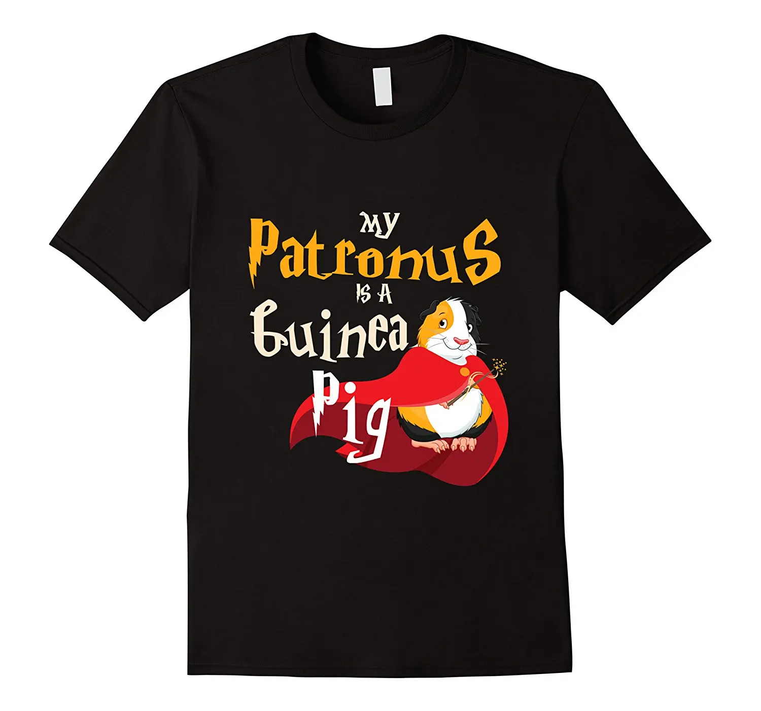 Футболка с коротким рукавом My Patronus Is A Guinea Pig повседневная хлопковая футболка |