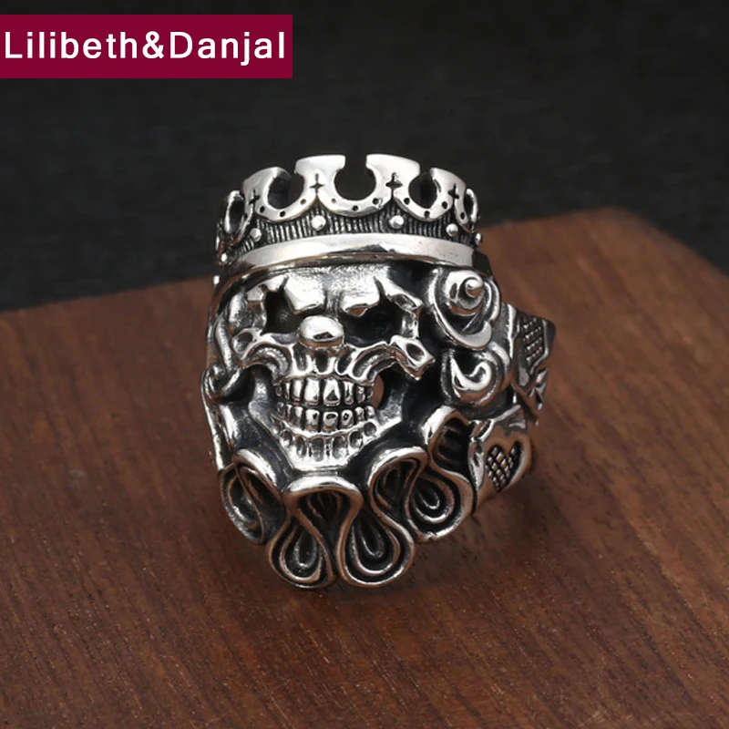 2019 Punk Hiphop Fun Skull Clown Initial Adjustable LOVE Ring 100% 925 Sterling Silver Jewelry Men Statement Opening Ring R75
2019 Punk Hiphop Fun Skull Clown Initial Adjustable LOVE Ring 100% 925 Sterling Silver Jewelry Men Statement Opening Ring R75