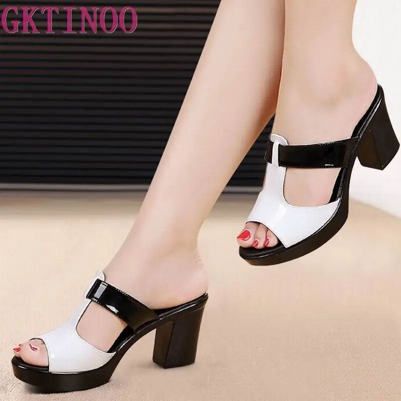 Fashion Women sandals comfortable geuine leather thick heels women's casual shoes summer platform sandal plus size 35-42
Fashion Women sandals comfortable geuine leather thick heels women's casual shoes summer platform sandal plus size 35-42