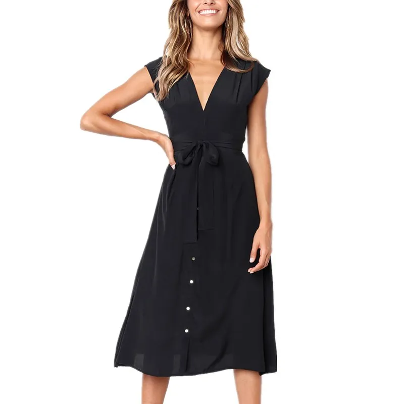 Striped Sleeveless Midi Dress Sexy V Neck Bow Buttons Sashes Belt Bandage Women Summer Dresses Solid Elegant Long Dress Vestido
Striped Sleeveless Midi Dress Sexy V Neck Bow Buttons Sashes Belt Bandage Women Summer Dresses Solid Elegant Long Dress Vestido