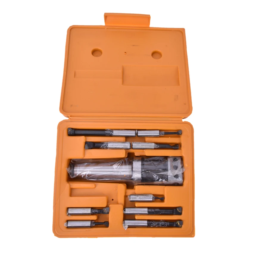 1 PC F1- 2 inch boring head with MT4 Boring shank and 9pcs 12mm boring bars, boring head set
1 PC F1- 2 inch boring head with MT4 Boring shank and 9pcs 12mm boring bars, boring head set