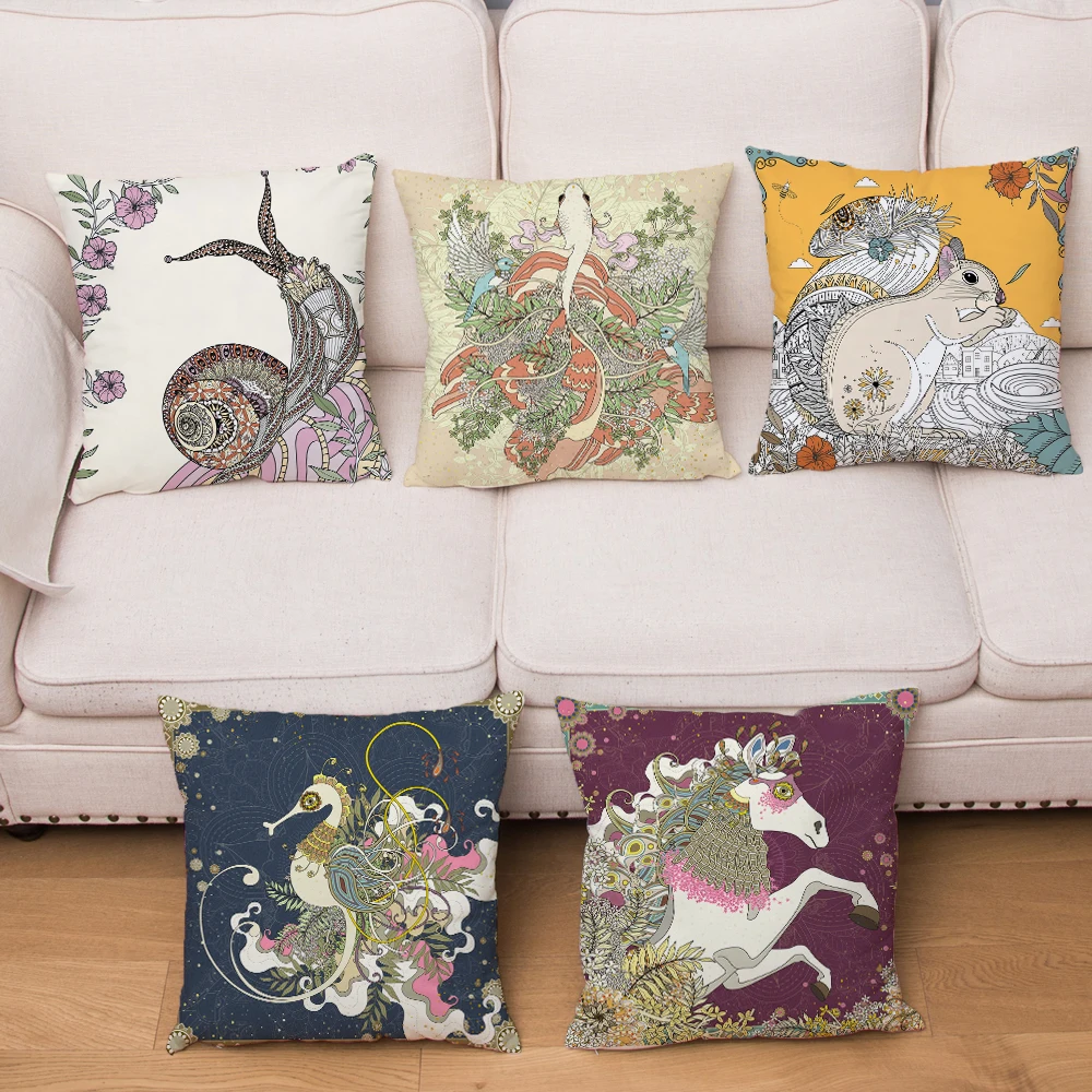 Japanese Pattern Animal Cushion Cover 45*45cm Pillow Covers Plush Throw Pillows Cases Sofa Home Decor Fox Elephant Pillowcase
Japanese Pattern Animal Cushion Cover 45*45cm Pillow Covers Plush Throw Pillows Cases Sofa Home Decor Fox Elephant Pillowcase