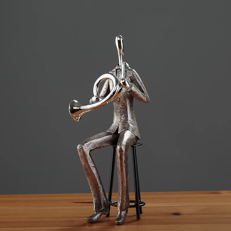 Creative Abstract Figure Art Music Resin Statue Fun Retro Musician Home Decoration Old Wrought Iron Sculpture R1368
Creative Abstract Figure Art Music Resin Statue Fun Retro Musician Home Decoration Old Wrought Iron Sculpture R1368