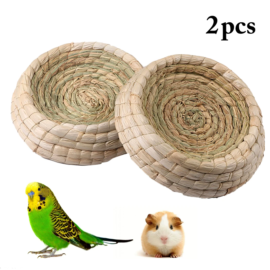 2PCS Creative Small Pet Bed Mini Bird Nest Straw Artificial Finch Nest Bird House For Parrot Hamster Pet Household Supplies
2PCS Creative Small Pet Bed Mini Bird Nest Straw Artificial Finch Nest Bird House For Parrot Hamster Pet Household Supplies