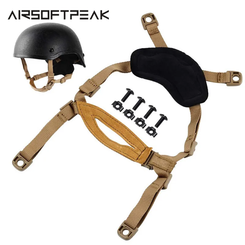 FMA Helmet General Suspension X-Nape Adjustable Strap Tactical Helmet Accessory Hunting Shooting TB956 For ACH/MICH/Fast Helmet
FMA Helmet General Suspension X-Nape Adjustable Strap Tactical Helmet Accessory Hunting Shooting TB956 For ACH/MICH/Fast Helmet