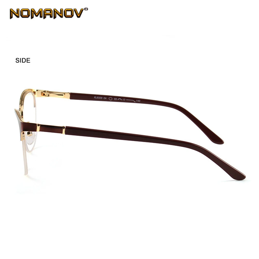 Retro Fashion Titanium Alloy Semi Rimless Frame Custom Made Prescription Glasses Photochromic Grey/Brown Myopia Near-sighted
Retro Fashion Titanium Alloy Semi Rimless Frame Custom Made Prescription Glasses Photochromic Grey/Brown Myopia Near-sighted