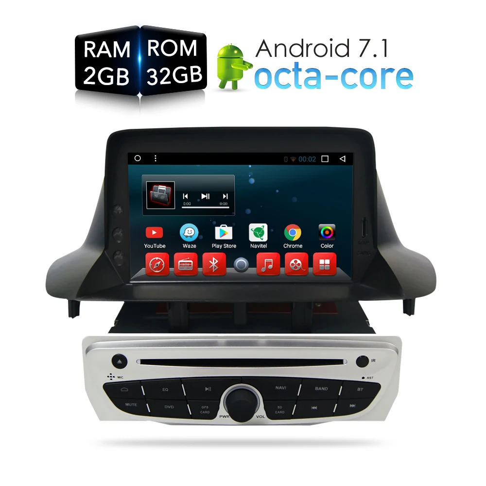 Android 7.1.1 стерео dvd плеер GPS навигации мультимедиа для Renault Megane 3 Fluence Авто головного