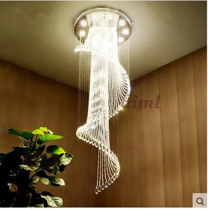 Size: 60*60* 260CM 32W Leds K9 Crystal Droplight Spiral Staircase Stairs Long Lamp Droplight Of Contempor Free Shipping
Size: 60*60* 260CM 32W Leds K9 Crystal Droplight Spiral Staircase Stairs Long Lamp Droplight Of Contempor Free Shipping
