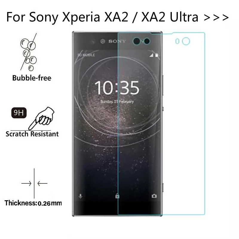 9 H закаленное стекло для sony Xperia XA2 Ultra Dual H3213 H3223 Защитная пленка экрана H3113 H3123 H3133