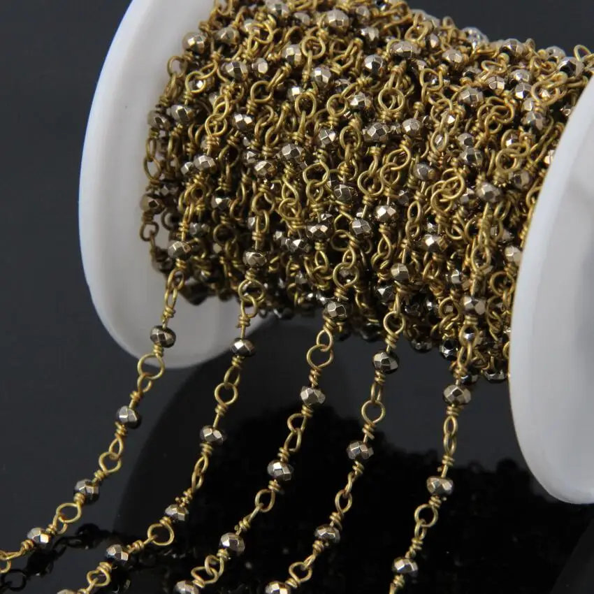 5Meter Small Titanium Gold Hematite Rondelle beads Rosary Chains,Brass Wire Wrapped Chain bracelet Necklace Jewelry Findings
5Meter Small Titanium Gold Hematite Rondelle beads Rosary Chains,Brass Wire Wrapped Chain bracelet Necklace Jewelry Findings