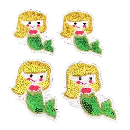 DD10 PCS Cartoon Sequined Mermaid Sew Iron on Patches for Clothes Small Sea-maid Sequin Embroidery Applique DIY Decoration Patch
DD10 PCS Cartoon Sequined Mermaid Sew Iron on Patches for Clothes Small Sea-maid Sequin Embroidery Applique DIY Decoration Patch