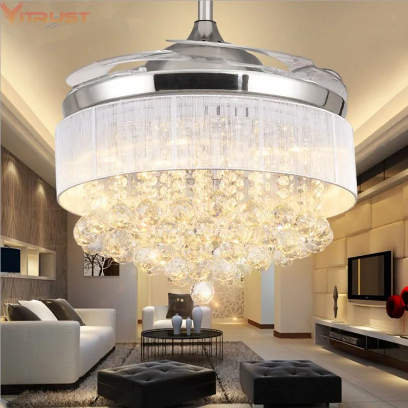 Modern Ceiling Fan Lamp Remote Controller Crystal Lights folding Living Dining Room Bedroom Modern LED Fan Lamps 110V 220v
Modern Ceiling Fan Lamp Remote Controller Crystal Lights folding Living Dining Room Bedroom Modern LED Fan Lamps 110V 220v