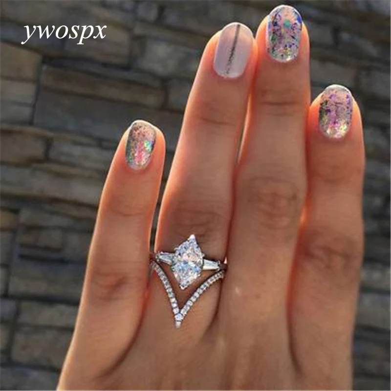 Luxury Crystal Zircon Silver Color Rings For Women Wedding Engagement Statement Anel Jewelry Fashion Ring Bijoux CZ Anillos Gift
Luxury Crystal Zircon Silver Color Rings For Women Wedding Engagement Statement Anel Jewelry Fashion Ring Bijoux CZ Anillos Gift