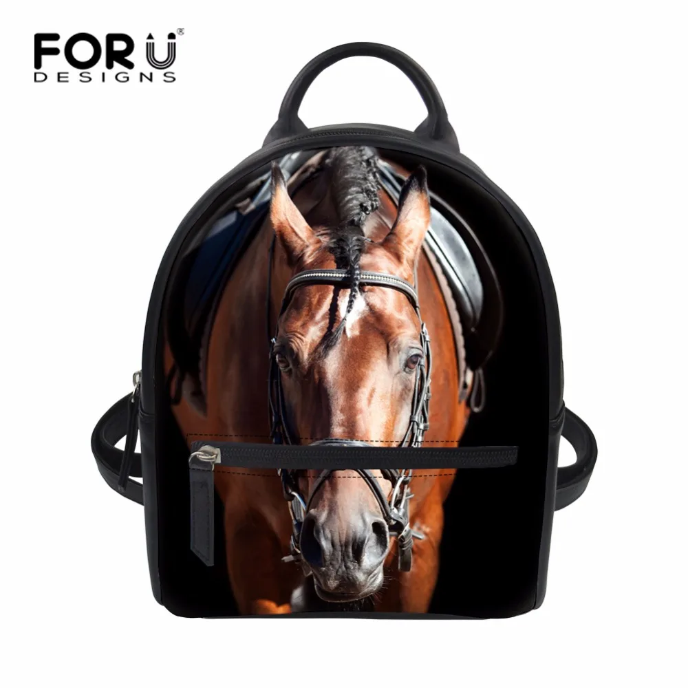FORUDESIGNS 3d Horse Printed Women Small Shoulder Bag Girls School Mini Bag Ladies PU Leather Backpack Tote Handle Book Bag
FORUDESIGNS 3d Horse Printed Women Small Shoulder Bag Girls School Mini Bag Ladies PU Leather Backpack Tote Handle Book Bag
