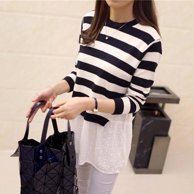 New 2019 long Female soft crop Sweater han edition false two piecing Bud silk Stitching knit women coat ugly christmas sweater
New 2019 long Female soft crop Sweater han edition false two piecing Bud silk Stitching knit women coat ugly christmas sweater
