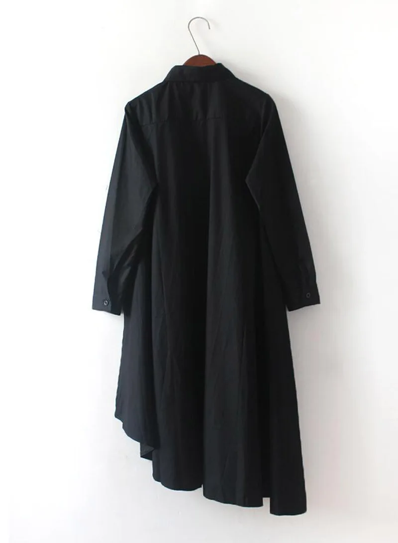 YingYuanFang Spring and autumn new fashion personality temperament chic irregular long shirt + belt
YingYuanFang Spring and autumn new fashion personality temperament chic irregular long shirt + belt
