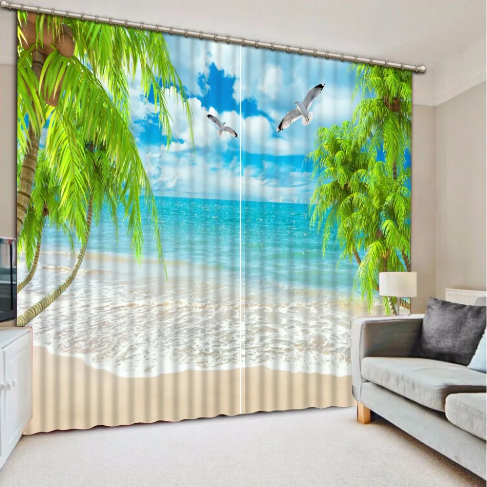 3D Curtain Fashion Customized Beach Leaves Curtains For Bedroom New Custom 3D Beautiful Blackout Shade Window 3D Curtain
3D Curtain Fashion Customized Beach Leaves Curtains For Bedroom New Custom 3D Beautiful Blackout Shade Window 3D Curtain