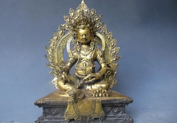 Free shipping S1171 10"Tibet Buddhism Folk Temple Old Bronze Gild Yellow Jambhala Buddha Statue
Free shipping S1171 10"Tibet Buddhism Folk Temple Old Bronze Gild Yellow Jambhala Buddha Statue
