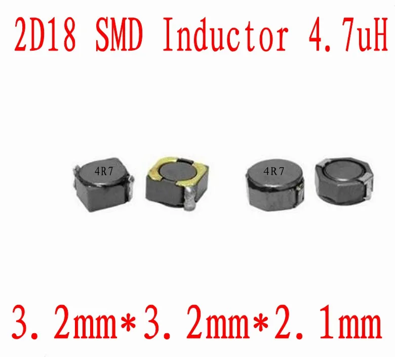 NEW SMD Inductors 2D18 4.7UH Chip inductor 3*3*2mm CDRH 2D18 4R7 Shielding Power inductance 1000 PCS
NEW SMD Inductors 2D18 4.7UH Chip inductor 3*3*2mm CDRH 2D18 4R7 Shielding Power inductance 1000 PCS