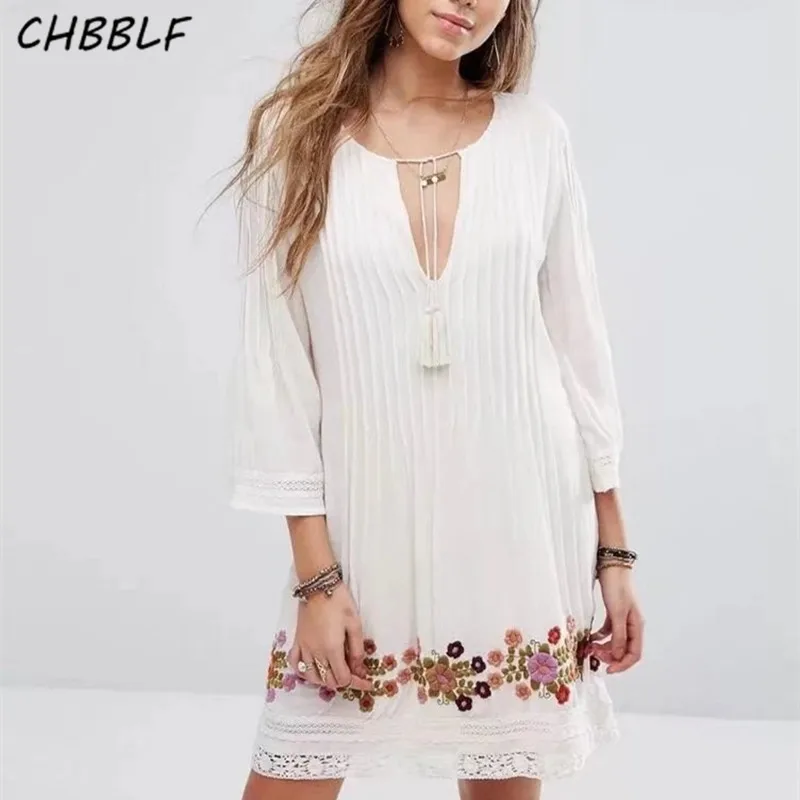 Женское повседневное прямое платье с рукавом три четверти, женское платье с вышивкой и V-образным вырезом, A8573
Женское повседневное прямое платье с рукавом три четверти, женское платье с вышивкой и V-образным вырезом, A8573