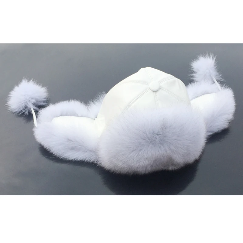 Real Fox Fur Bomber Hats With Genuine Leather Hat For Women Winter Ear Raccoon Fur hat Cap
Real Fox Fur Bomber Hats With Genuine Leather Hat For Women Winter Ear Raccoon Fur hat Cap