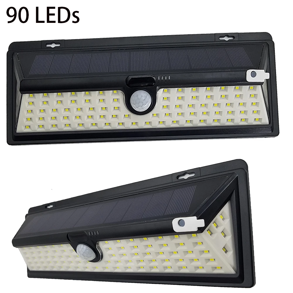90 светодиодный s 950lm Солнечный светодиодный настенный светильник 2835 SMD белый Солнечный Мощность на открытом воздухе садовый светильник движ...
90 светодиодный s 950lm Солнечный светодиодный настенный светильник 2835 SMD белый Солнечный Мощность на открытом воздухе садовый светильник движ...