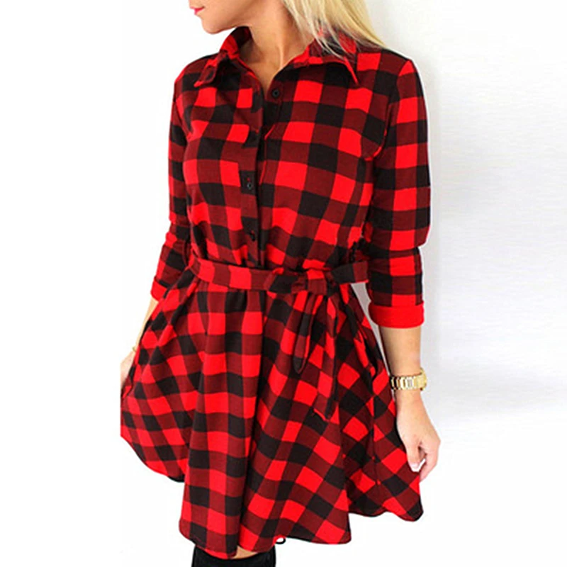 Black And White Plaid Seven-point Sleeves Bandage Shirt Dress Fashion Slim Comfortable Breathable Large Size Women's Lothing
Black And White Plaid Seven-point Sleeves Bandage Shirt Dress Fashion Slim Comfortable Breathable Large Size Women's Lothing