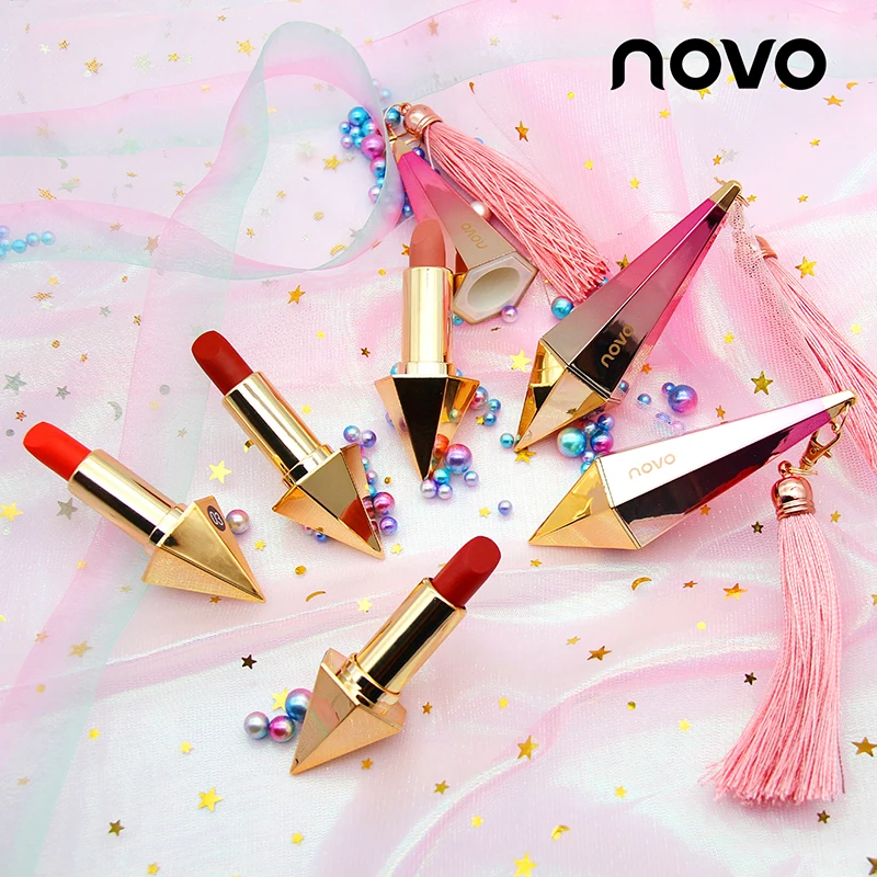 NOVO Fashion блестящая матовая помада с бриллиантами, водостойкая стойкая помада, ТИНТ, пигмент для макияжа, бархатная помада, косметика для губ
NOVO Fashion блестящая матовая помада с бриллиантами, водостойкая стойкая помада, ТИНТ, пигмент для макияжа, бархатная помада, косметика для губ