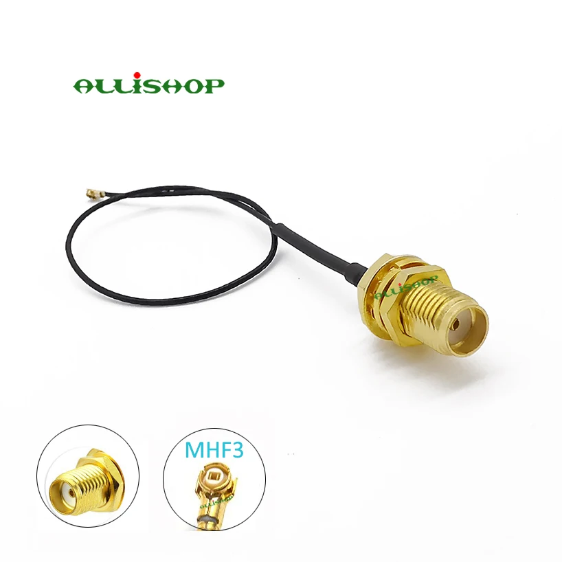 MHF3 IPEX U.FL IPX to SMA Female Pigtail Cable for Mini PCI 0.81mm M2 Card Intel WIFI Wireless Board
MHF3 IPEX U.FL IPX to SMA Female Pigtail Cable for Mini PCI 0.81mm M2 Card Intel WIFI Wireless Board