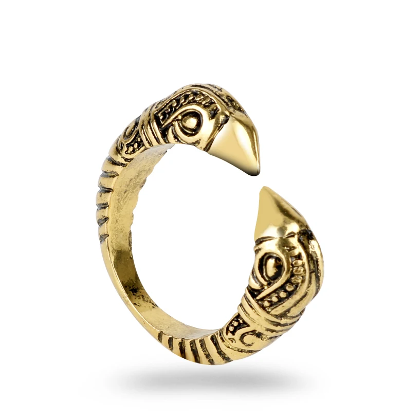 MQCHUN Nordic Viking Amulet Raven Ring Head Bird Pagan Odin Rune Scandinavian Fashion Men Jewelry Opened Rings Christmas Gift
MQCHUN Nordic Viking Amulet Raven Ring Head Bird Pagan Odin Rune Scandinavian Fashion Men Jewelry Opened Rings Christmas Gift