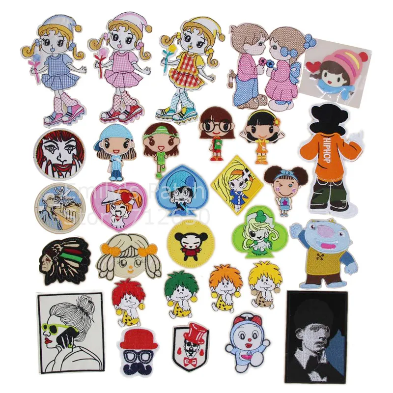 Free Shipping 10 pcs cartoon girl man Embroidered iron on patch both sew on and hotfix Applique clothing hat bag DIY accessory
Free Shipping 10 pcs cartoon girl man Embroidered iron on patch both sew on and hotfix Applique clothing hat bag DIY accessory
