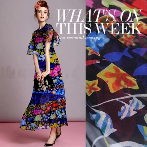 Perspective dress fabric digital printing silk chiffon fabric silk tulle pure silk fabric wholesale silk cloth
Perspective dress fabric digital printing silk chiffon fabric silk tulle pure silk fabric wholesale silk cloth