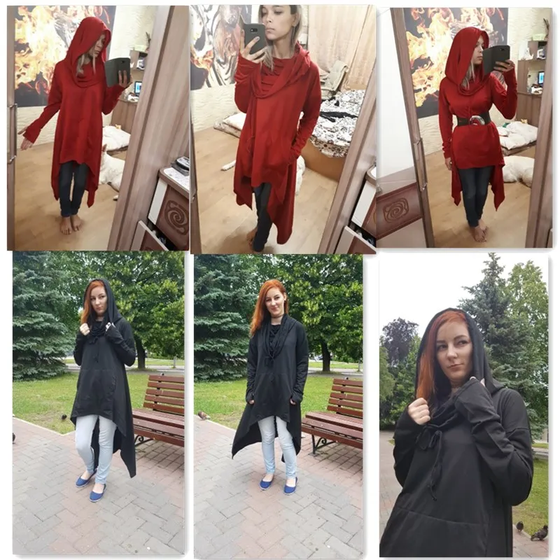 Womens Casual Sweatshirt Pullover Batwings Oversize Heap Collar Hooded Cloak Poncho Cape Outerwear Hoodies Sweatshirt 6Q1171
Womens Casual Sweatshirt Pullover Batwings Oversize Heap Collar Hooded Cloak Poncho Cape Outerwear Hoodies Sweatshirt 6Q1171
