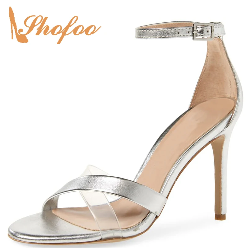 Silver High Thin Heels Sandals Large Size 11 12 Ankle Buckle Strap Woman Stilettos Ladies Shoes Elegant Mature Summer Shofoo
Silver High Thin Heels Sandals Large Size 11 12 Ankle Buckle Strap Woman Stilettos Ladies Shoes Elegant Mature Summer Shofoo