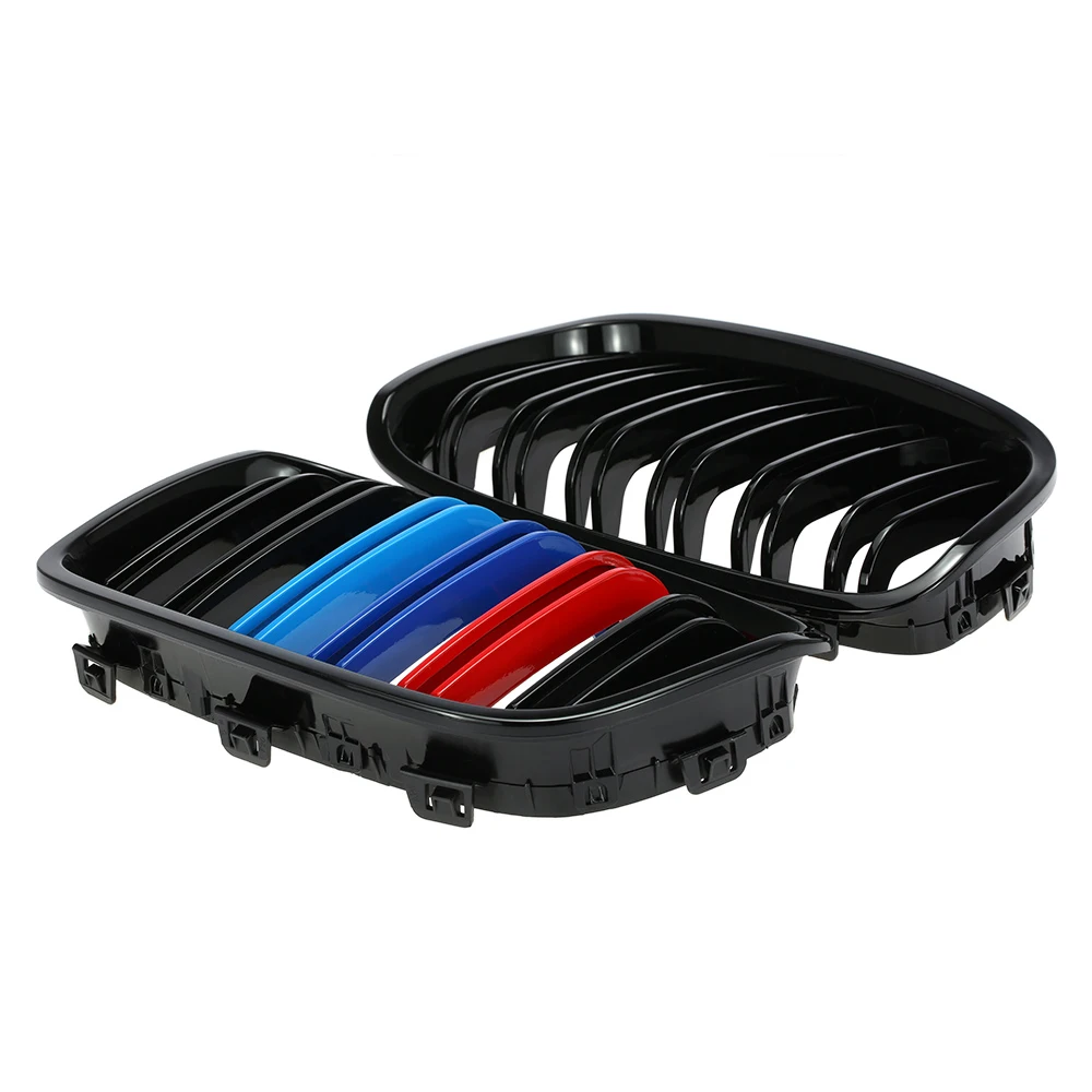 Left Right Side Gloss Black M-Color Twin Slat Front Grille Grill Kidney for BMW F20 F21 1 series 118i 125i 120i 2011-2014
Left Right Side Gloss Black M-Color Twin Slat Front Grille Grill Kidney for BMW F20 F21 1 series 118i 125i 120i 2011-2014