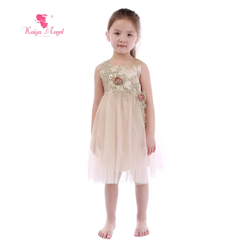 Kaiya Angel 2018 Champagne Gold Flower Girls Princess Toddler Girls Summer Clothing Birthday Wedding Party Toddler Kids Dresses
Kaiya Angel 2018 Champagne Gold Flower Girls Princess Toddler Girls Summer Clothing Birthday Wedding Party Toddler Kids Dresses