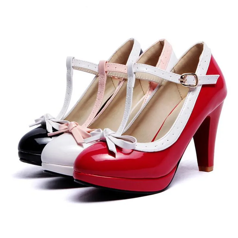 Plus Size 32-48 Women Summer high heels shoes Woman t-strap bowknot pumps lady platform daily work dress Footwear Women's Shoes
Plus Size 32-48 Women Summer high heels shoes Woman t-strap bowknot pumps lady platform daily work dress Footwear Women's Shoes