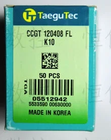 Карбидная токарная вставка CCGT 120408 FL K10 Taegutec из Кореи CCGT120408FL K10 для обработки алюминия
Карбидная токарная вставка CCGT 120408 FL K10 Taegutec из Кореи CCGT120408FL K10 для обработки алюминия